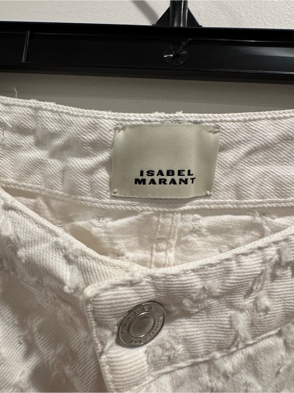 Isabel Marant white Aneida denim shorts - Picture 6 of 9